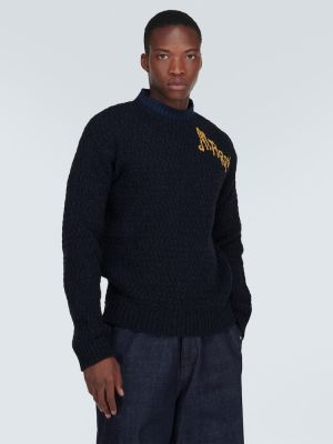 Vilnonis megztinis Marni juoda