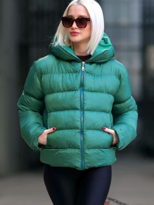 Kabát s kapucí Madmext zelený