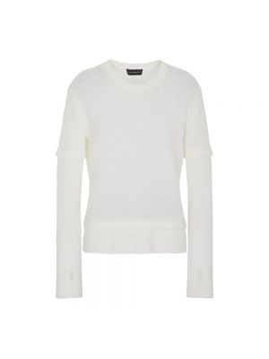 Sweter Emporio Armani biały