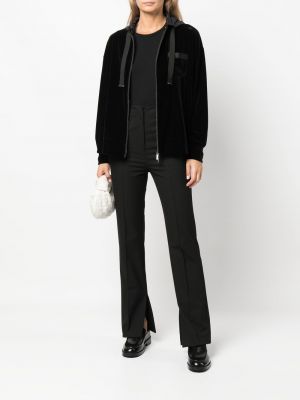 Dlouhá bunda na zip s kapucí Emporio Armani černá