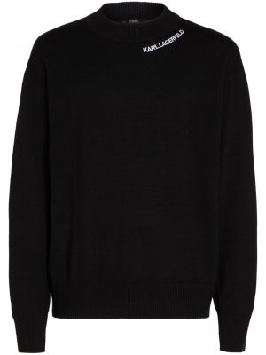 Dugi džemper Karl Lagerfeld crna