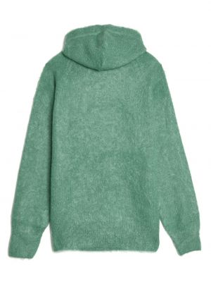 Vilnonis džemperis su gobtuvu Auralee žalia