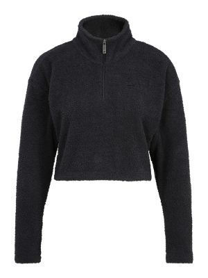 Пуловер с качулка Fila черно