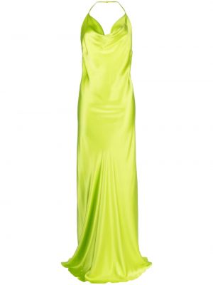 Копринена коктейлна рокля Michelle Mason зелено