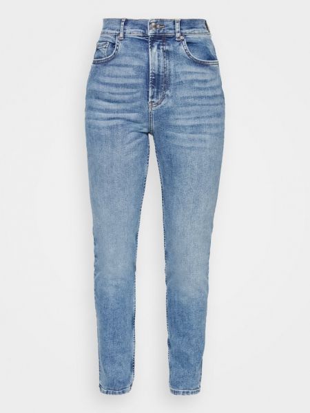 Niebieskie proste jeansy Gina Tricot Petite