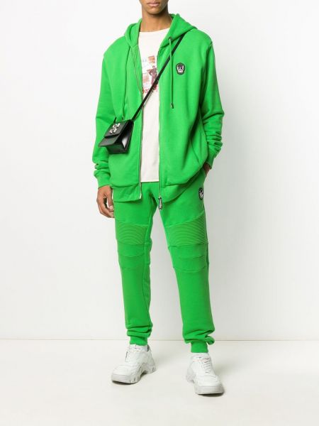 Pantalones de chándal acolchadas Philipp Plein verde
