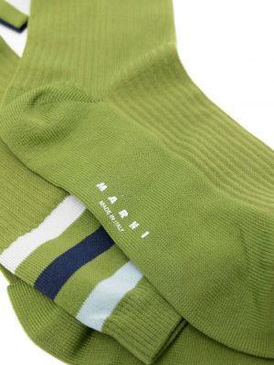 Chaussettes à rayures Marni vert