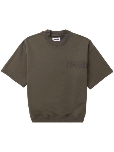 Medvilninis siuvinėtas marškinėliai Magliano pilka
