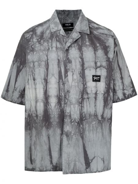 Camisa con estampado tie dye Five Cm gris