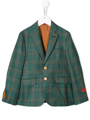 Sjekket blazer for jenter Isaia Kids grønn