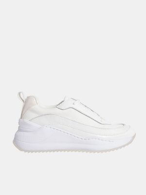 Zapatillas con tacón chunky Calvin Klein blanco