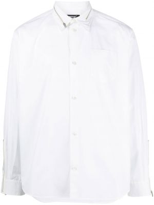 Kokvilnas krekls ar rāvējslēdzēju Undercover balts