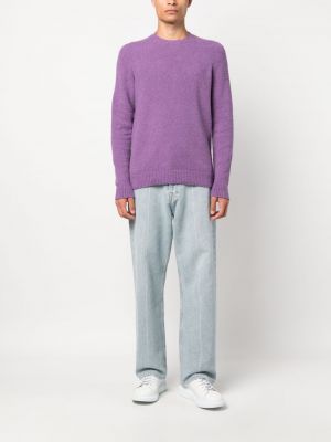 Bavlněný svetr Roberto Collina fialový