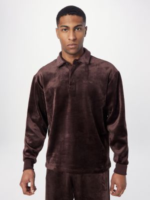 Žametna majica iz rebrastega žameta Adidas Originals siva