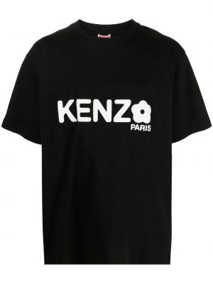 Květinové tričko s potiskem Kenzo