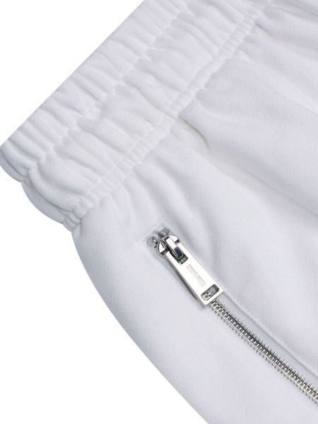 Pantalon cargo en coton avec poches Team Wang Design blanc