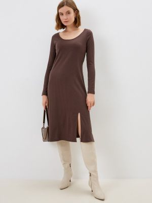 Платье-футболка Imocean коричневое