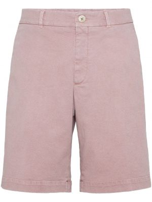 Džínové šortky Brunello Cucinelli růžové