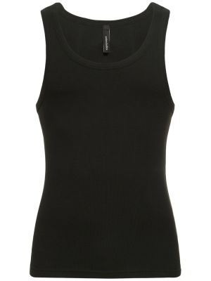 Bavlněná slim fit košile Entire Studios černá