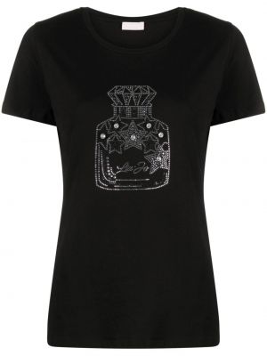 Bavlněné tričko Liu Jo černé
