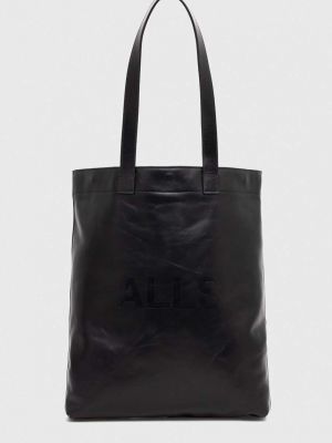 Usnjena torba Allsaints črna