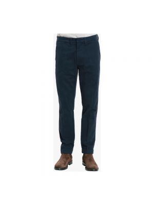 Pantalones chinos de algodón Fay azul