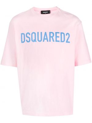Памучна тениска с принт Dsquared2