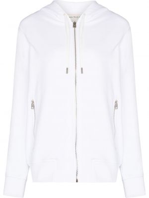 Cardigan med glidelås Alexander Mcqueen hvit