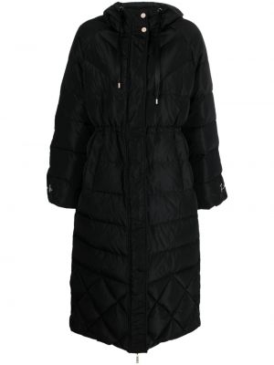 Παλτό με κουκούλα Liu Jo μαύρο