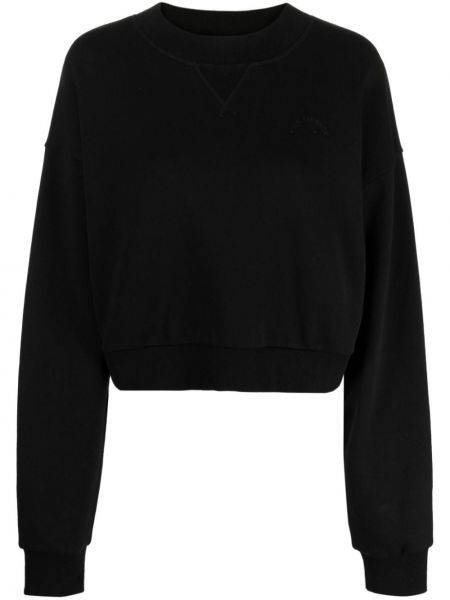 Sweatshirt mit stickerei aus baumwoll The Upside schwarz