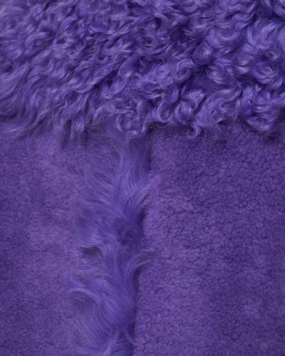 Vestă de blană Jacquemus violet