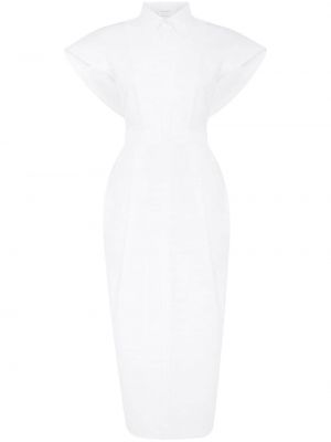 Μίντι φόρεμα Alexander Mcqueen λευκό