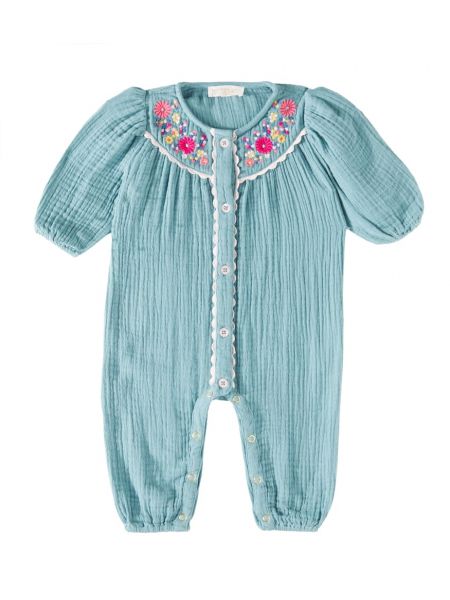 Bomull jumpsuit for jenter Louise Misha blå