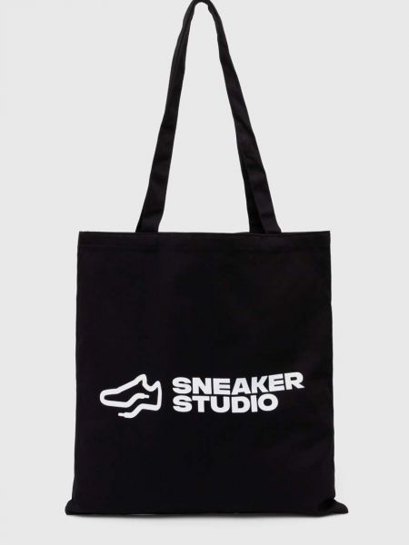 Bavlněná kabelka Sneakerstudio černá