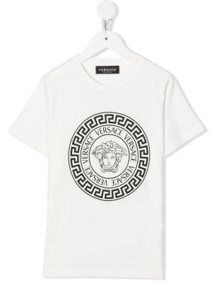 T-shirt för tjejer Versace Kids vit