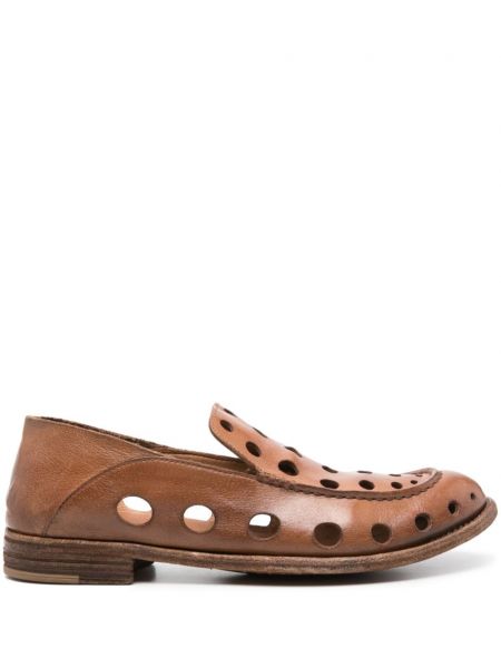 Pantofi loafer din piele Officine Creative maro