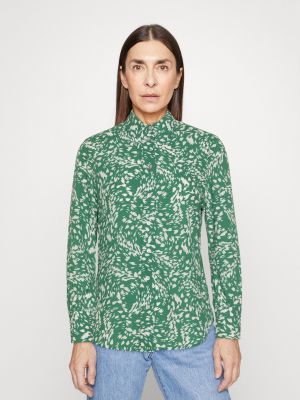 Рубашка Marks & Spencer зеленая