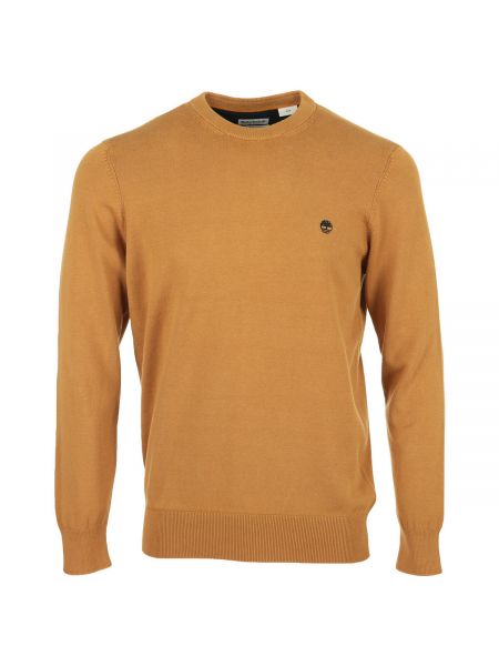 Sweter bawełniany Timberland brązowy