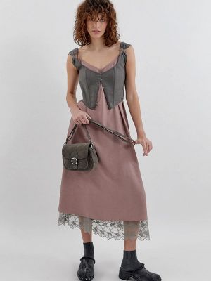 Платье Unique Fabric розовое