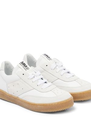 Sneakers i läder för pojkar Mm6 Maison Margiela Kids vit