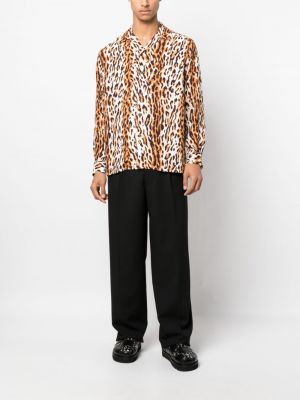 Hemd mit print mit leopardenmuster Wacko Maria
