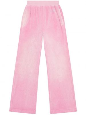 Панталон с tie-dye ефект Diesel розово