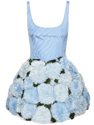 Květinové mini šaty Oscar De La Renta
