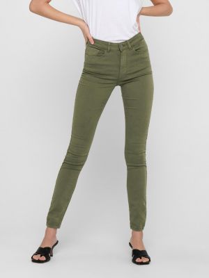 Kalhoty skinny fit Jdy zelené