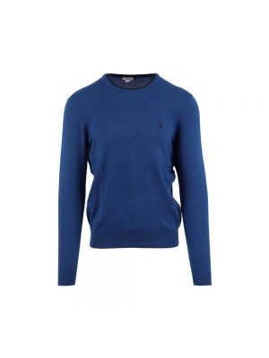 Dzianinowy sweter U.s Polo Assn. niebieski