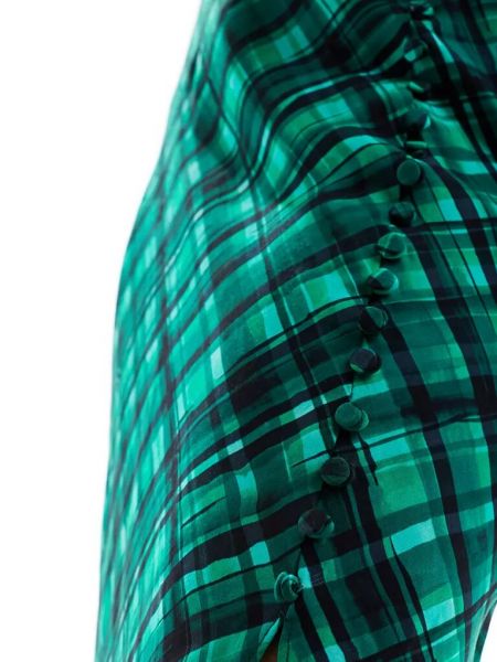 Клетчатая юбка миди French Connection зеленая