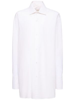 Koszula bawełniana oversize Ludovic De Saint Sernin biała