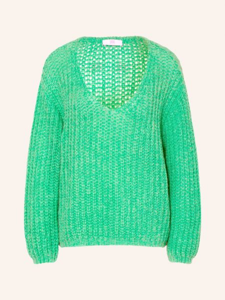 Sweter z alpaki Riani zielony