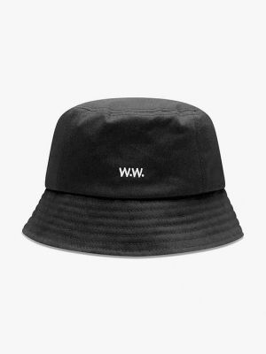Хлопковая шапка Wood Wood черная