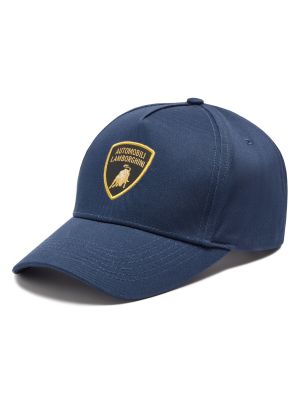 Cappello con visiera Lamborghini blu